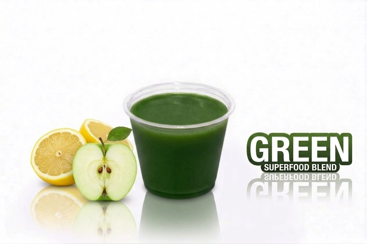 Green Vibrance wellness shot - apple, lemon, green superfood