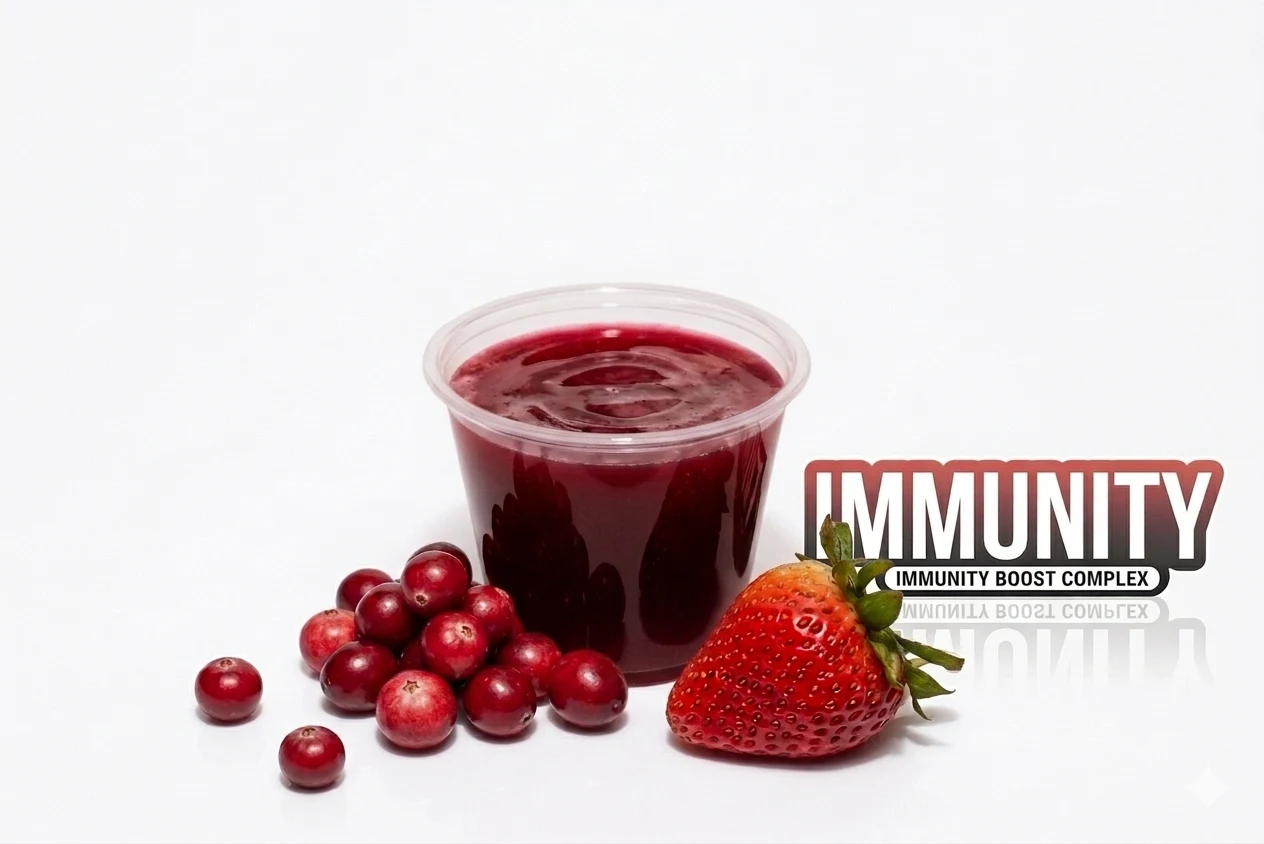 Immunizer wellness shot - strawberry, cranberry, immunity blend